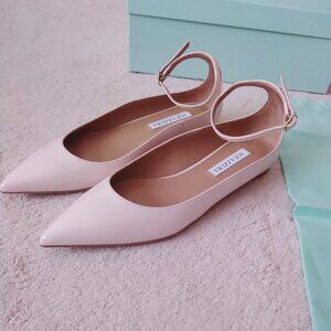 Aquazzura Love Affair Flat, Pale Pink,  Size 37.5